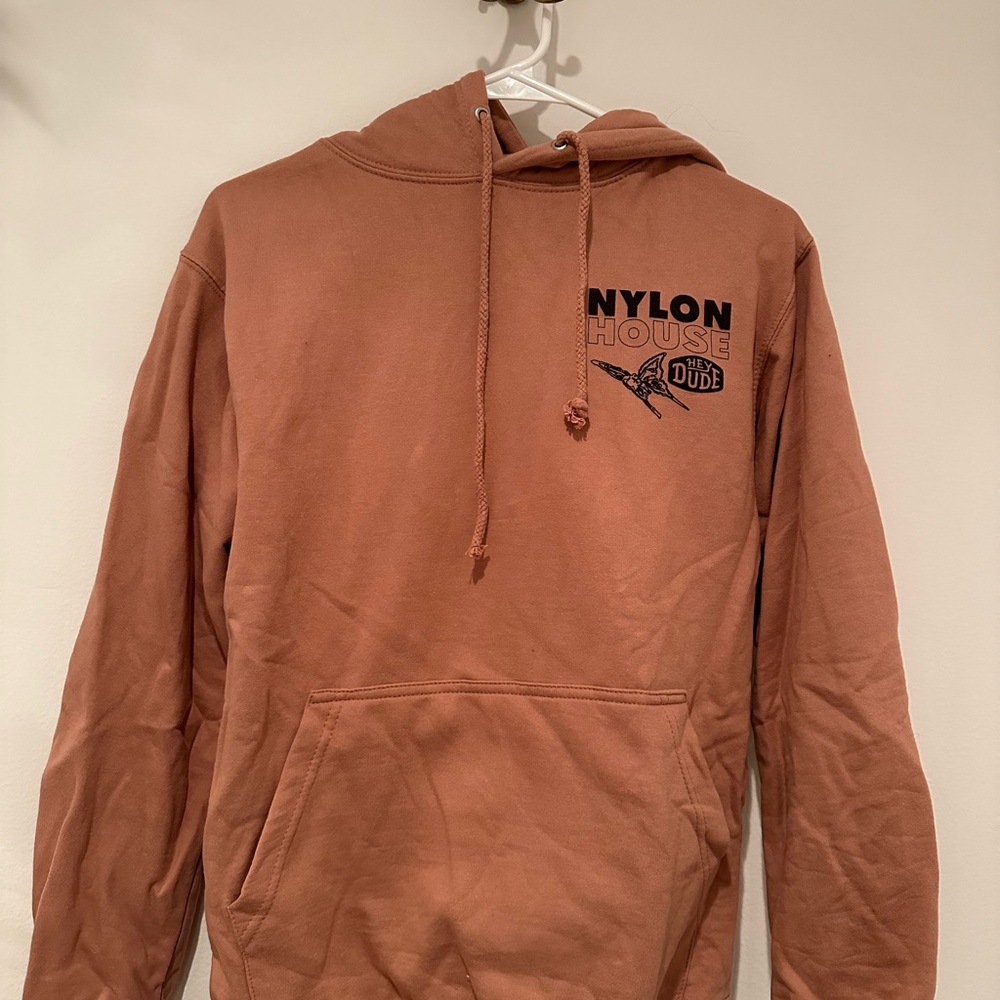 Nylon House Hoodie with Logo
